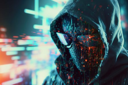 AI generated face shows the concept of AI-driven cyber attacks