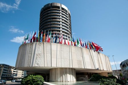 The BCBS (Basel Committee on Banking Supervision) building in Switzerland