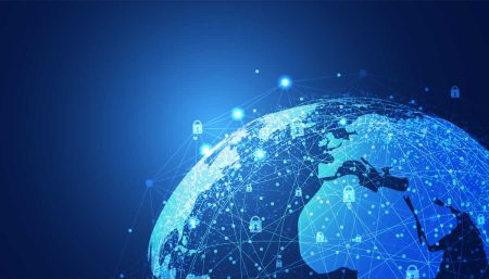 The cyber attack landscape: attempts more than doubled in 2023 the cyber landscape - a graphic of the world is overlaid with cyber attack and security themes.