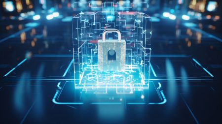 A concept showing boardroom which is properly cyber secure.