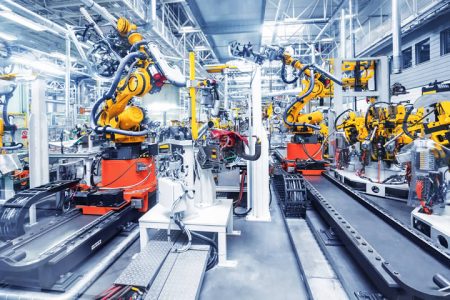 Risk and reward: managing the rise of AI in industrial automation Industrial automation: robotic arms in a car factory
