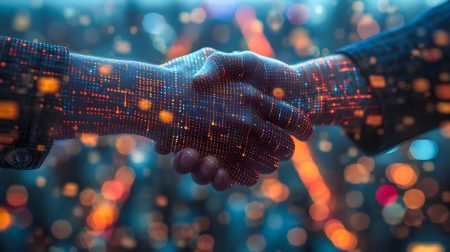 Enhancing digital trust with the new Digital Trust Ecosystem Framework Licensed Save to Library Preview Crop Find Similar Expand Image FILE #: 731204798 Two hands engaging in a handshake overlaid with digital graphic.
