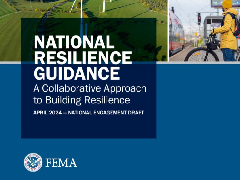 National Resilience Guidance - Resilience Forward National Resilience Guidance cover shot.