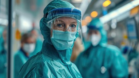 Future pandemics: majority of global infectious diseases experts rate influenza as the top pathogen of concern A medical worker in a hazmat suit responds to a pandemic victim.
