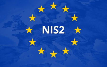 ENISA releases NIS2 Technical Implementation Guidance for key digital infrastructure and ICT providers NIS2 compliance: the EU stars are shown on top of a map of Europe, with the words NIS2 in the centre