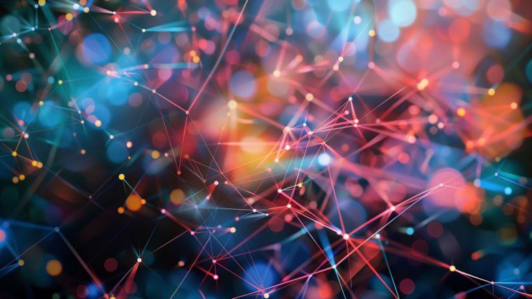 An mix of networks and endpoints illustrates a complex system.