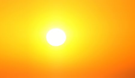 Guidelines for addressing heat hazard risks to your workforce A strong sun in a cloudless sky.