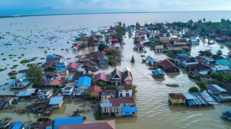 Study finds that climate related commercial losses may be up to 70% higher than previously estimated Coastal area inundated by the rising sea level due to climate change.