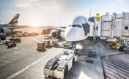 A busy airport.