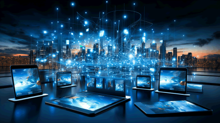 AFM provides guidance on testing ICT systems, tools, and processes for DORA compliance A swirling galaxy of mobile devices illustrates the need to test ICT systems for operational resilience.