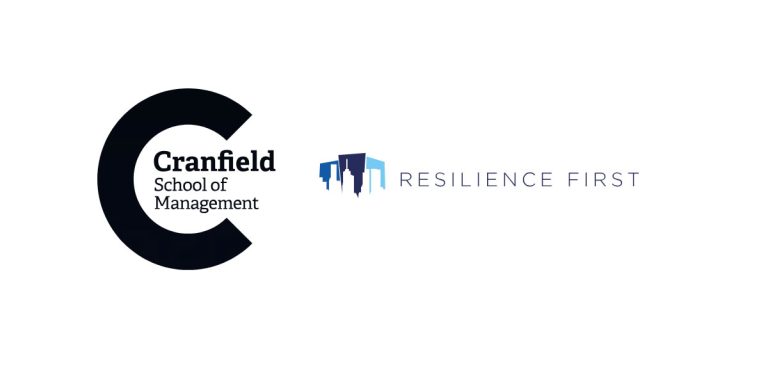 Cranfield and Resilience First - Resilience Forward Cranfield and Resilience First logos