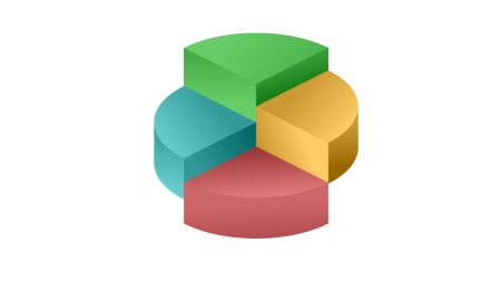 A four coloured tower of semi circles shows a four stage GRC model.