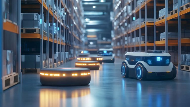 autonomous robots - Resilience Forward Autonomous robots in a warehouse.