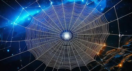 A digital spider's web illustrates concentration risk.