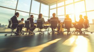 Senior management - Resilience Forward Senior management in a meeting.