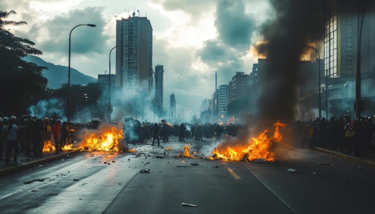 Social unrest - Resilience Forward Social unrest: Intense anti government protests clashes between crowds and police amidst tear gas and fire.
