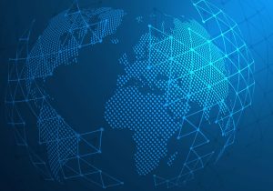 Global cyber threats concept.