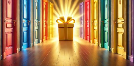 Using nudgetech to improve business continuity awareness raising A reward is accessed by a choice of a number of brightly coloured doors.