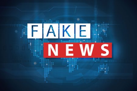 Fake news damages a company’s reputation: even if people know it’s not true Fake news concept.