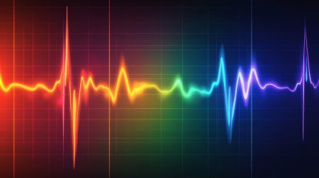 A Dynamic Heartbeat Visualization with Vivid Colours