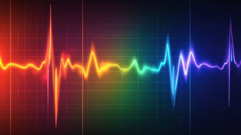 Resilience Pulse Check - Resilience Forward A Dynamic Heartbeat Visualization with Vivid Colours