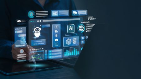 AI agent and generative artificial intelligence concept.