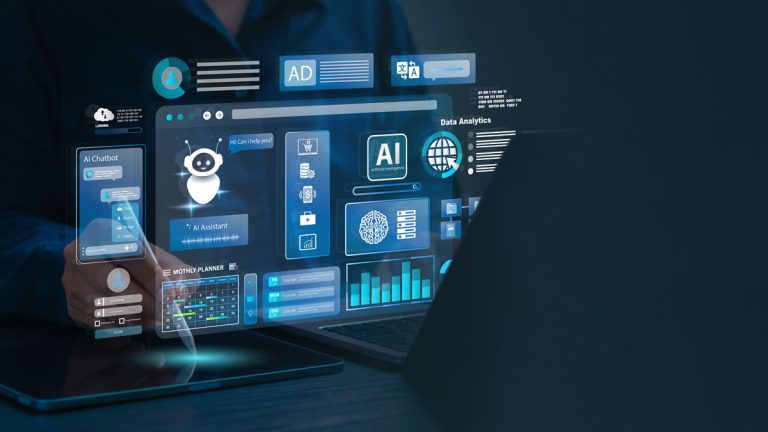 AI agent and generative artificial intelligence concept.