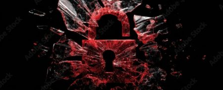 Icon Symbolizing the Vulnerability of Digital Security Due to Threats in Cyberspace.
