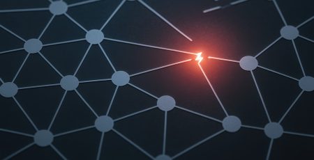 A broken node in a network has cascading impacts across the network.
