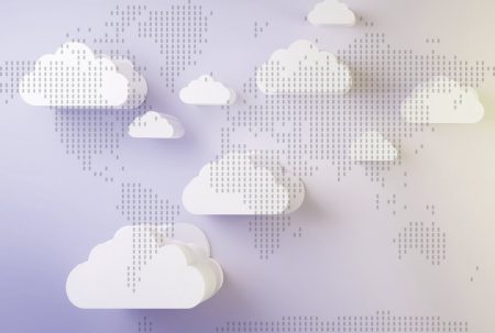 Sovereign clouds and data mobility: resilience must come first Sovereign cloud concept - a digital map of the world is overlaid with multiple cloud icons of different sizes.