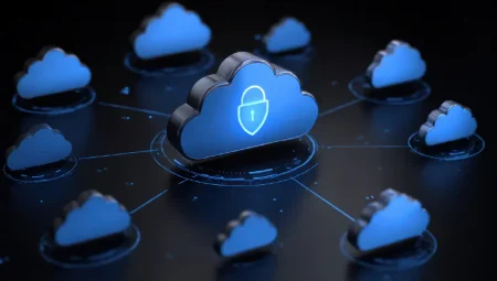New report provides a snapshot of SaaS recovery strategies A network of clouds linked to a central large cloud.