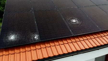 Severe convective storm threats have increased significantly – and need new approaches to resilience Large hail damage to solar panels on a roof.
