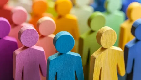 Upskilling workforces for the AI-transformed organization is a resilience weakpoint Diverse figures represent unity and collaboration in business settings.