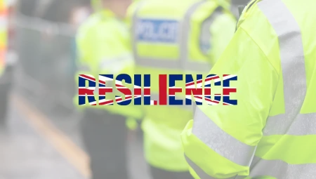 UK Resilience Academy to expand National Occupational Standards for resilience and emergencies The word Resilience filled with elements from the Union Jack overlaying an image of police in action.