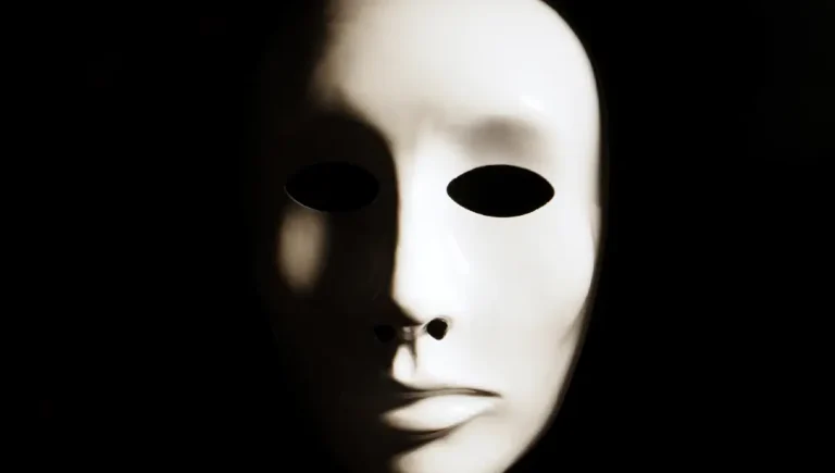 A masked person.