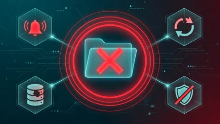 New report looks at ‘When Business Continuity Fails’ A number of icons indicating failure of different aspects of technology.