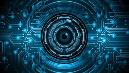 Cyber security can’t scale with humans anymore Future cyber security concept.