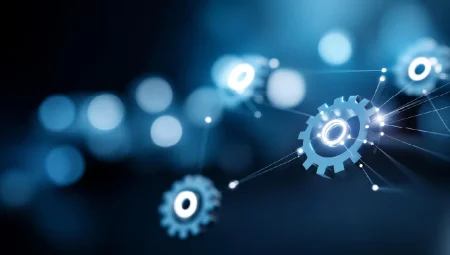 AI enabled business processes concept.