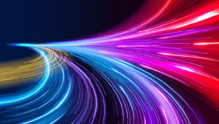 Fast detection is a misleading proxy for cyber resilience Abstract colorful speed background.
