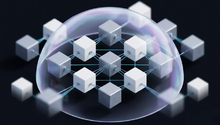 Agentic AI group - Resilience Forward 3D Render of Multi Agent AI Governance and Autonomous Swarm Orchestration.